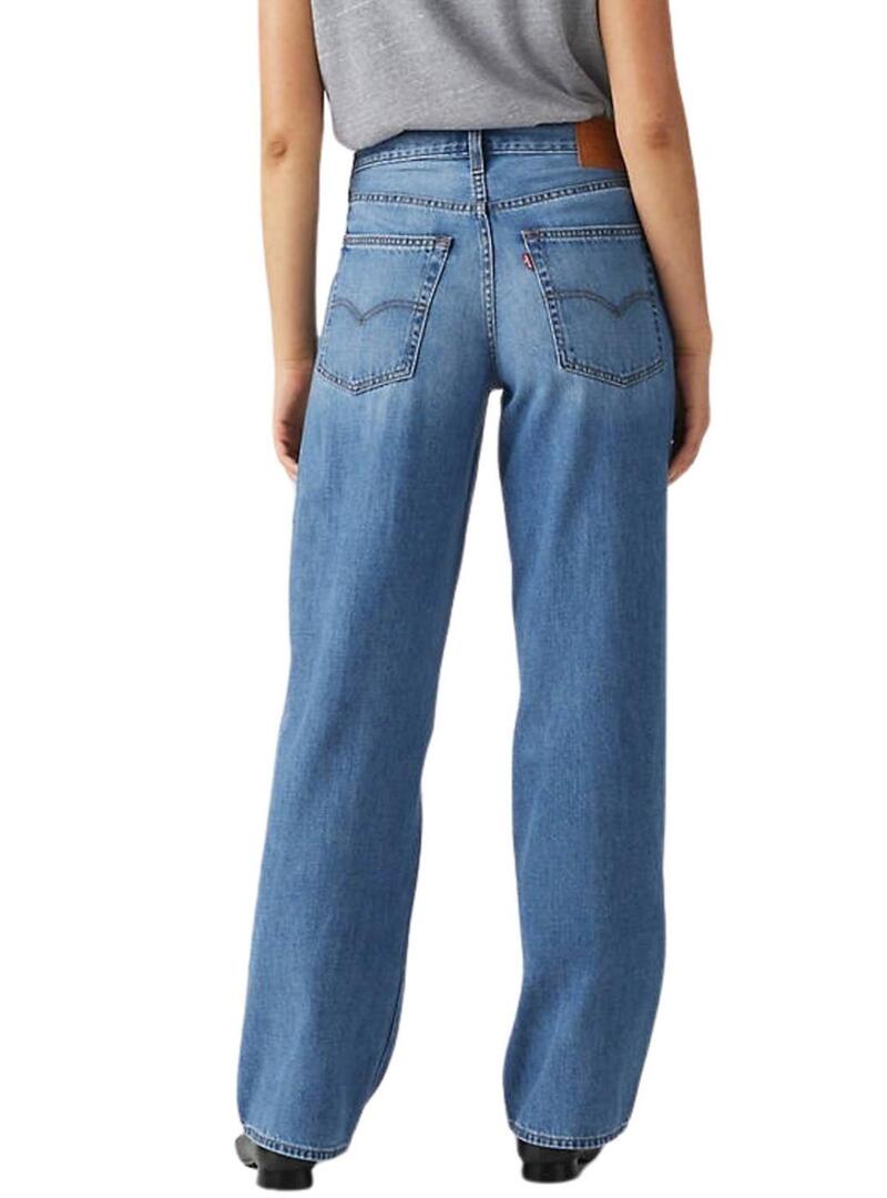 Pantaloni di jeans Levis Baggy Dad blu da donna