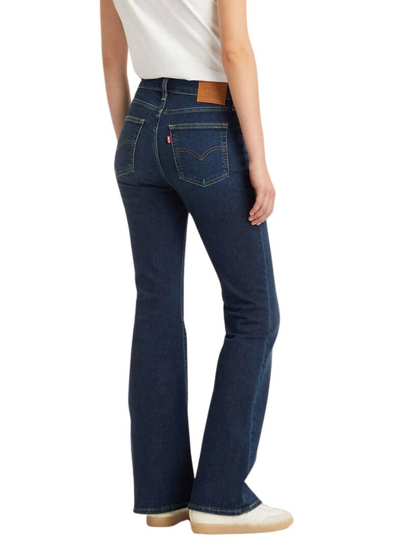 Pantaloni di jeans Levis 726 a vita alta Flare blu per donna