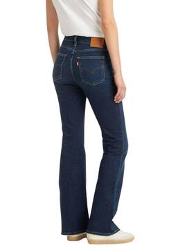 Pantaloni di jeans Levis 726 a vita alta Flare blu per donna
