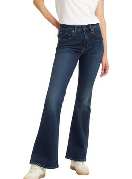 Pantaloni di jeans Levis 726 a vita alta Flare blu per donna