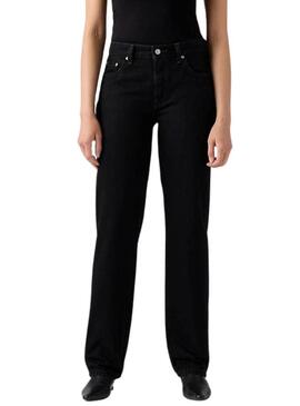Jeans Levis 501 90S Rinsed nero da donna