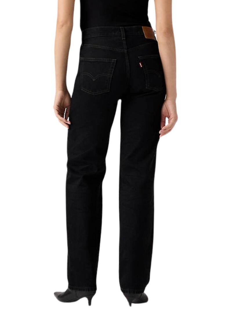 Jeans Levis 501 90S Rinsed nero da donna