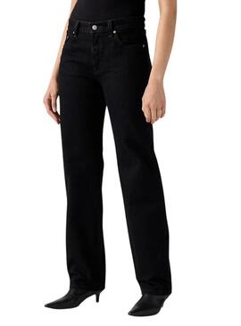 Jeans Levis 501 90S Rinsed nero da donna