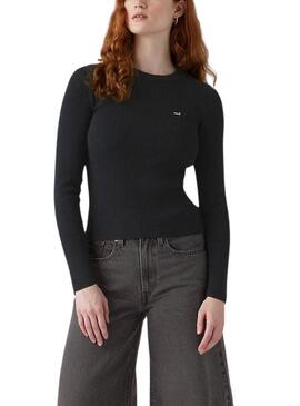 Maglia Levis Rib nera per donna