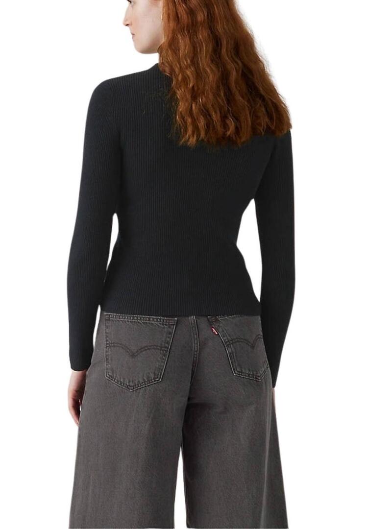 Maglia Levis Rib nera per donna