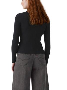 Maglia Levis Rib nera per donna