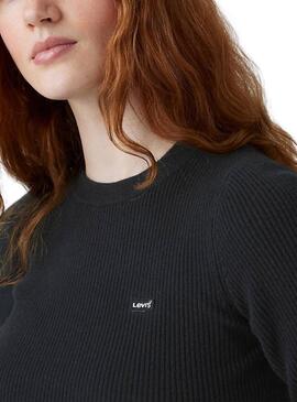 Maglia Levis Rib nera per donna