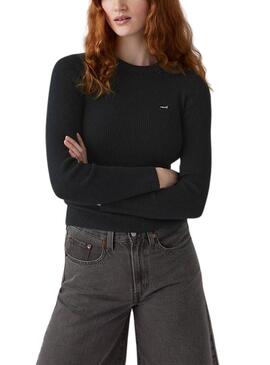 Maglia Levis Rib nera per donna