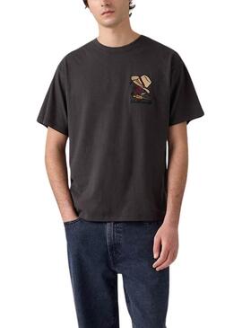 Maglietta Levis Vintage Fit Graphic nera per uomo