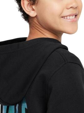 Felpa Nike Sportswear Club nera per bambino e bambina