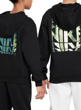 Felpa Nike Sportswear Club nera per bambino e bambina