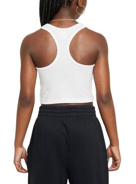 Maglietta Nike senza maniche bianca per bambina