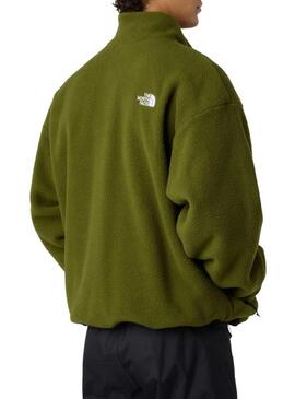 Giacca in pile reversibile The North Face Yumiori verde per uomo