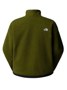 Giacca in pile reversibile The North Face Yumiori verde per uomo