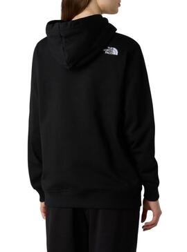 Felpa The North Face Drew Peak nera per donna.
