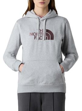 Felpa The North Face Drew Peak grigia per donna