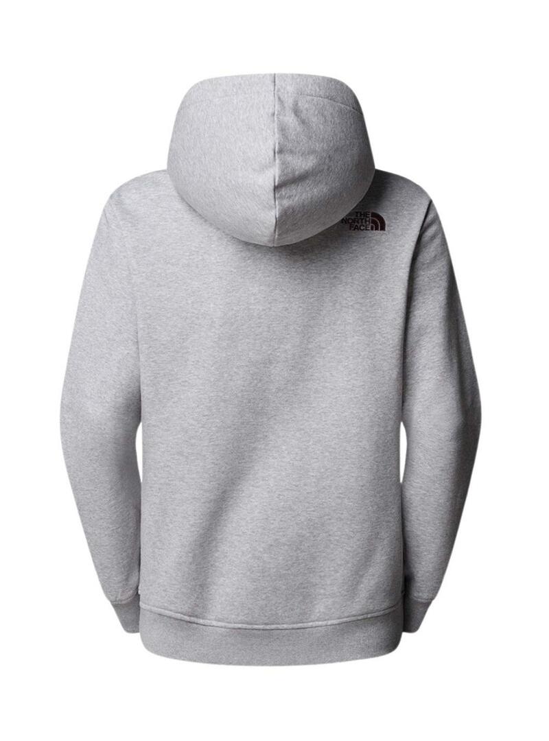Felpa The North Face Drew Peak grigia per donna