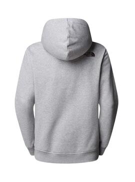 Felpa The North Face Drew Peak grigia per donna