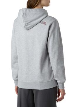 Felpa The North Face Drew Peak grigia per donna