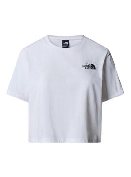 Maglietta The North Face Simple Dome bianca per donna