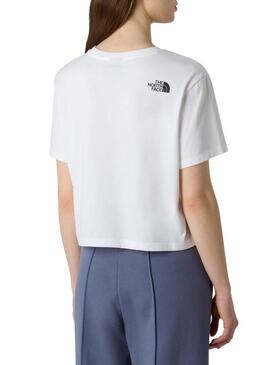 Maglietta The North Face Simple Dome bianca per donna