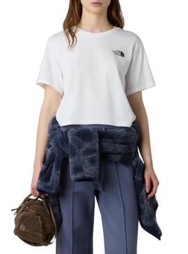 Maglietta The North Face Simple Dome bianca per donna