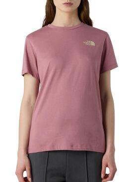 Maglietta The North Face Box rosa per donna
