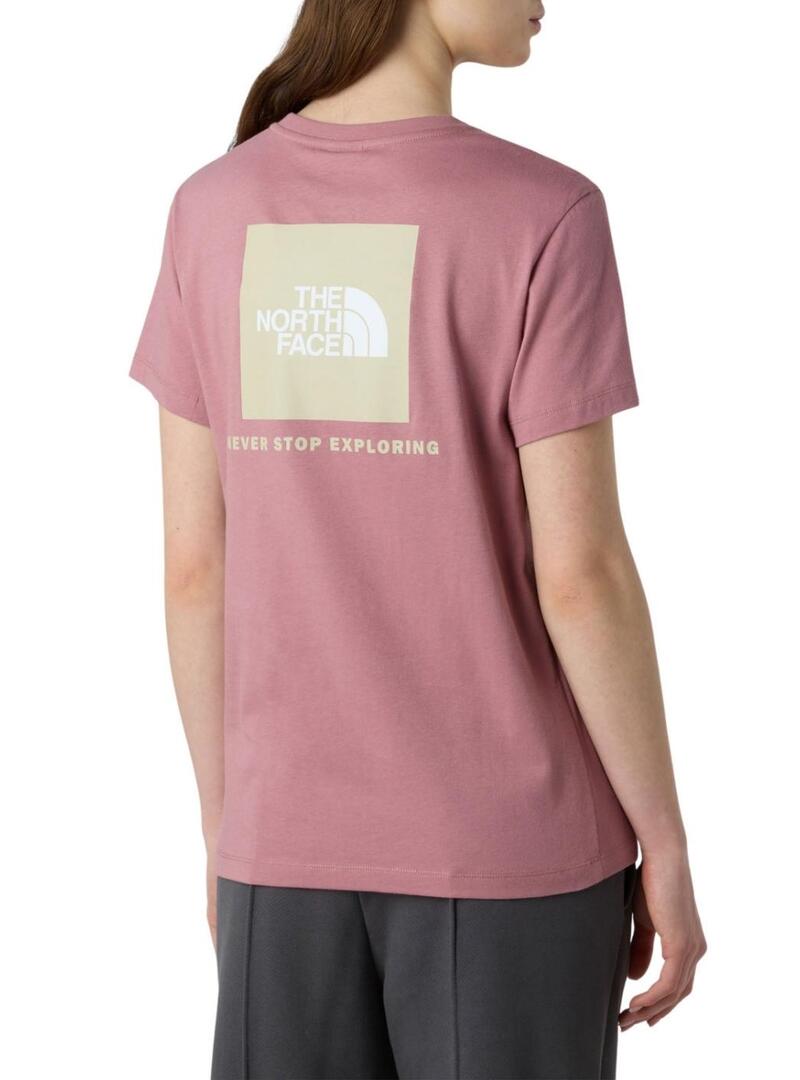 Maglietta The North Face Box rosa per donna
