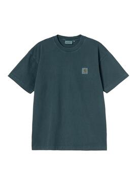 Maglietta Carhartt Dyed blu per uomo