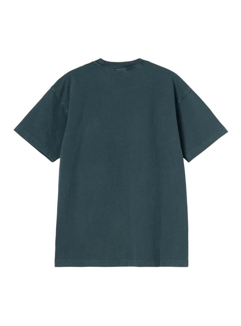 Maglietta Carhartt Dyed blu per uomo