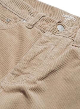 Pantaloni Carhartt Newel in velluto a coste beige per uomo