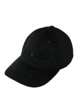Cappello Carhartt Harlem in velluto a coste nero per donna e uomo