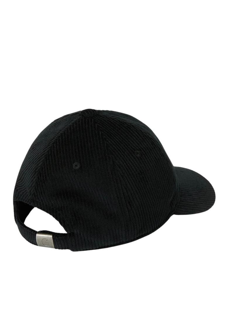 Cappello Carhartt Harlem in velluto a coste nero per donna e uomo