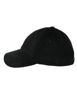 Cappello Carhartt Harlem in velluto a coste nero per donna e uomo