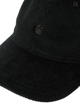 Cappello Carhartt Harlem in velluto a coste nero per donna e uomo