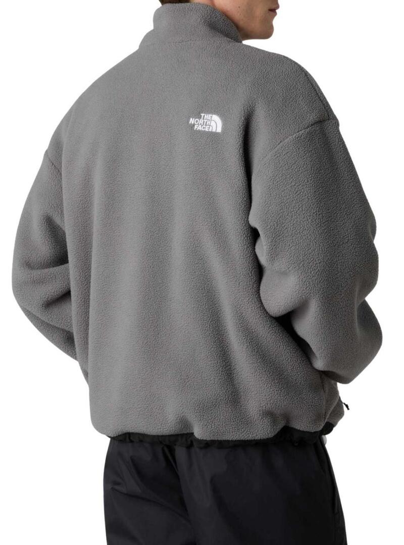 Giacca in pile The North Face Yumiori reversibile grigia per uomo