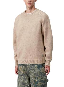 Maglione Carhartt Anglistic beige per uomo