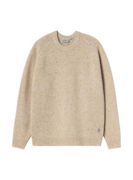 Maglione Carhartt Anglistic beige per uomo