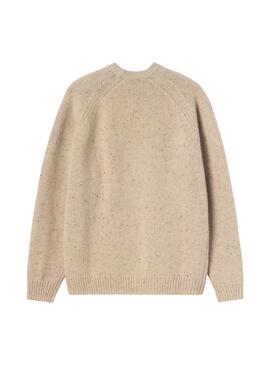 Maglione Carhartt Anglistic beige per uomo