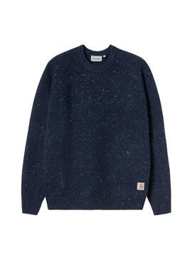 Maglia Carhartt Anglistic blu scuro per uomo