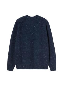 Maglia Carhartt Anglistic blu scuro per uomo