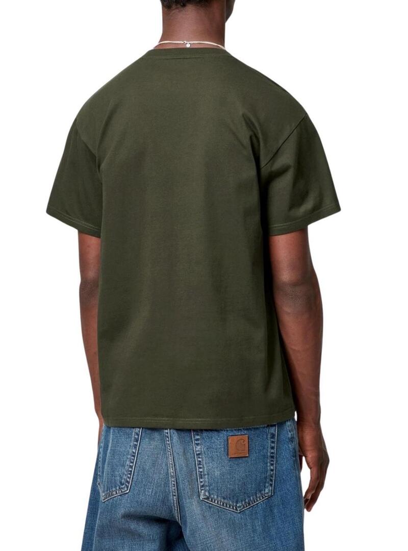 Maglietta Carhartt Chase verde per uomo