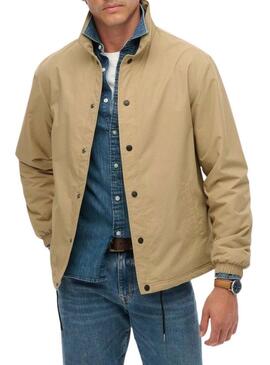 Giacca Superdry Nylon Coach color cammello per uomo