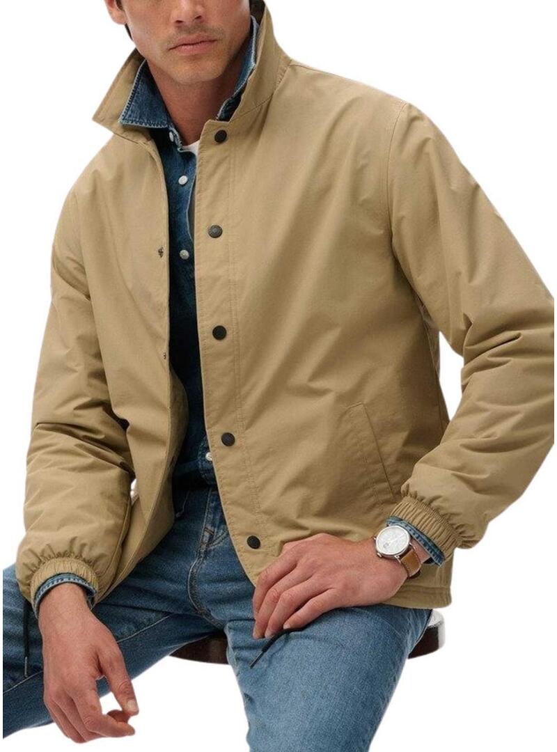 Giacca Superdry Nylon Coach color cammello per uomo