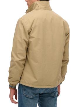 Giacca Superdry Nylon Coach color cammello per uomo