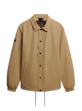 Giacca Superdry Nylon Coach color cammello per uomo