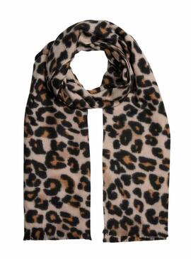 Sciarpa Pieces Pcjorna stampata leopardata per donna
