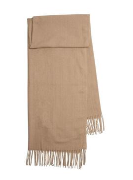 Sciarpa Pieces Pckial color cammello per donna