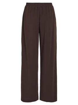 Pantaloni Vila Viclua marrone per donna.