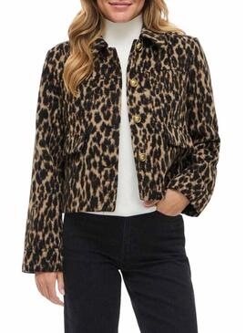 Giacca Vila Visimba stampa leopardo per donna.